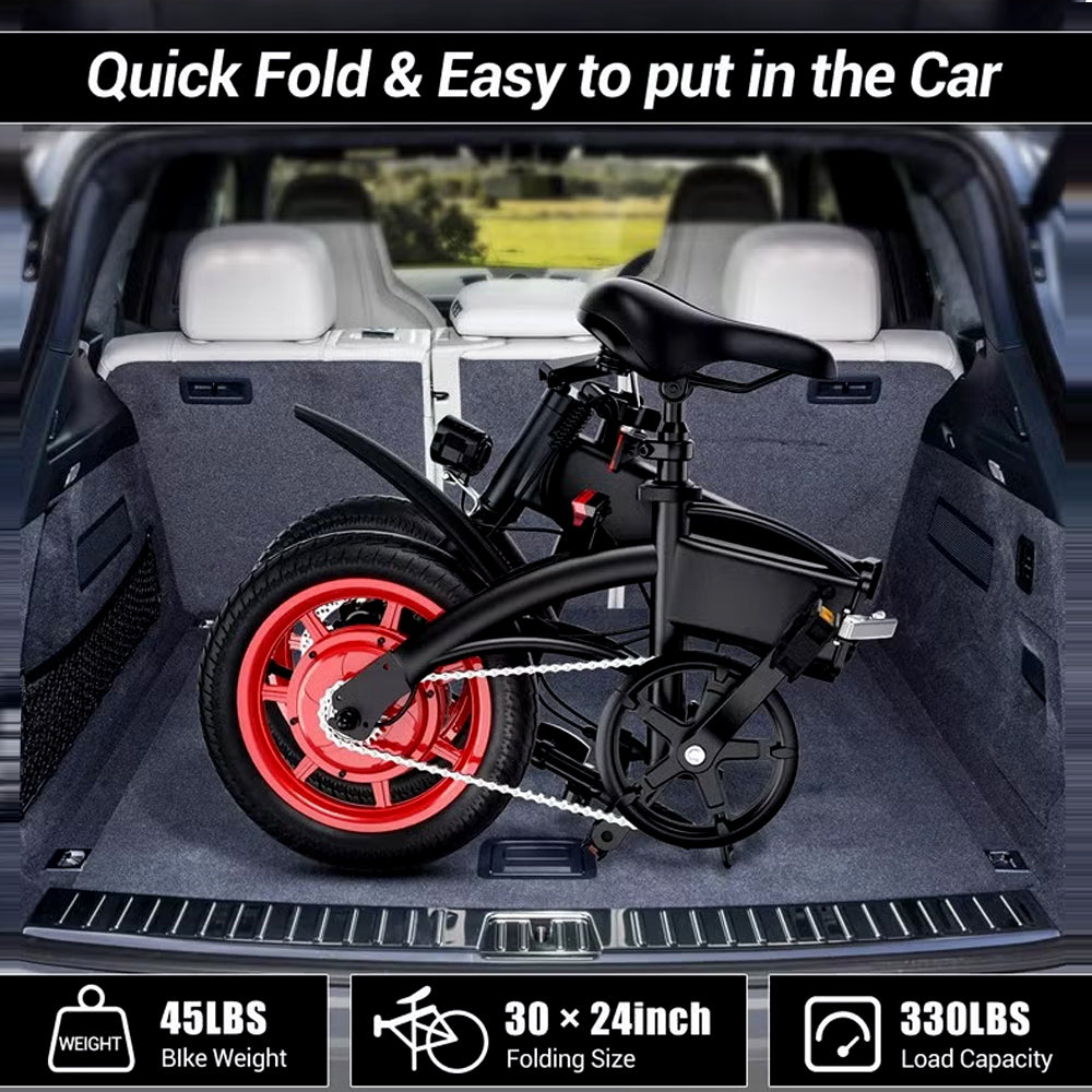 Wind Horse C19 Folding Electric Bike — 1-Year Warranty Included