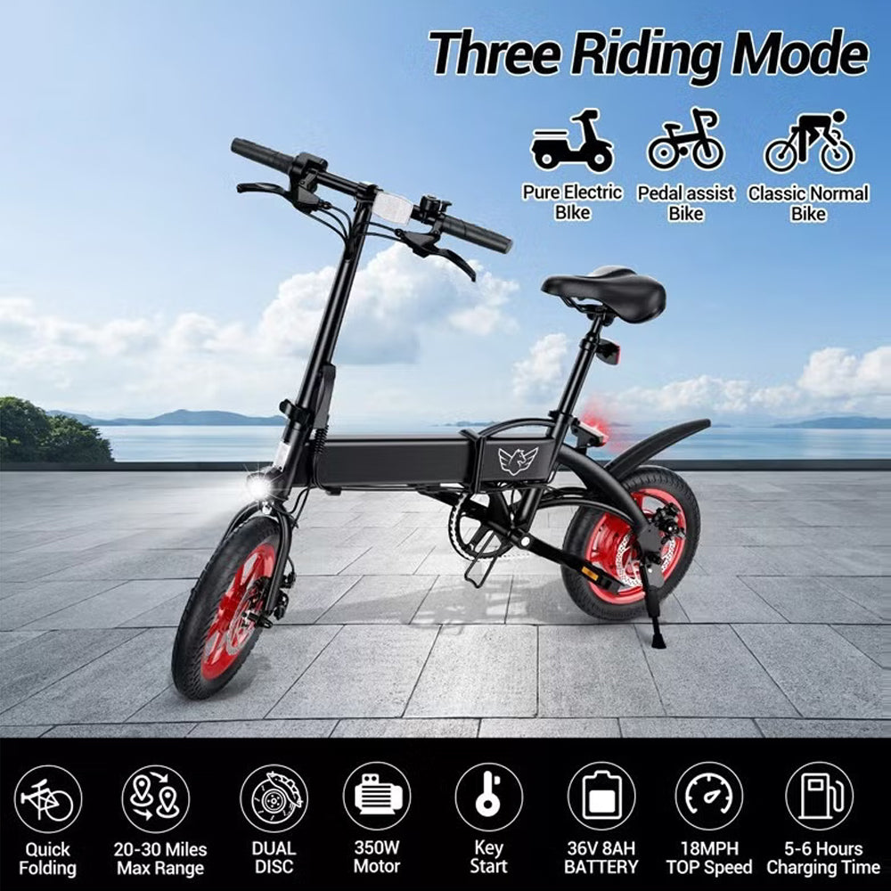 Wind Horse C19 Folding Electric Bike — 1-Year Warranty Included