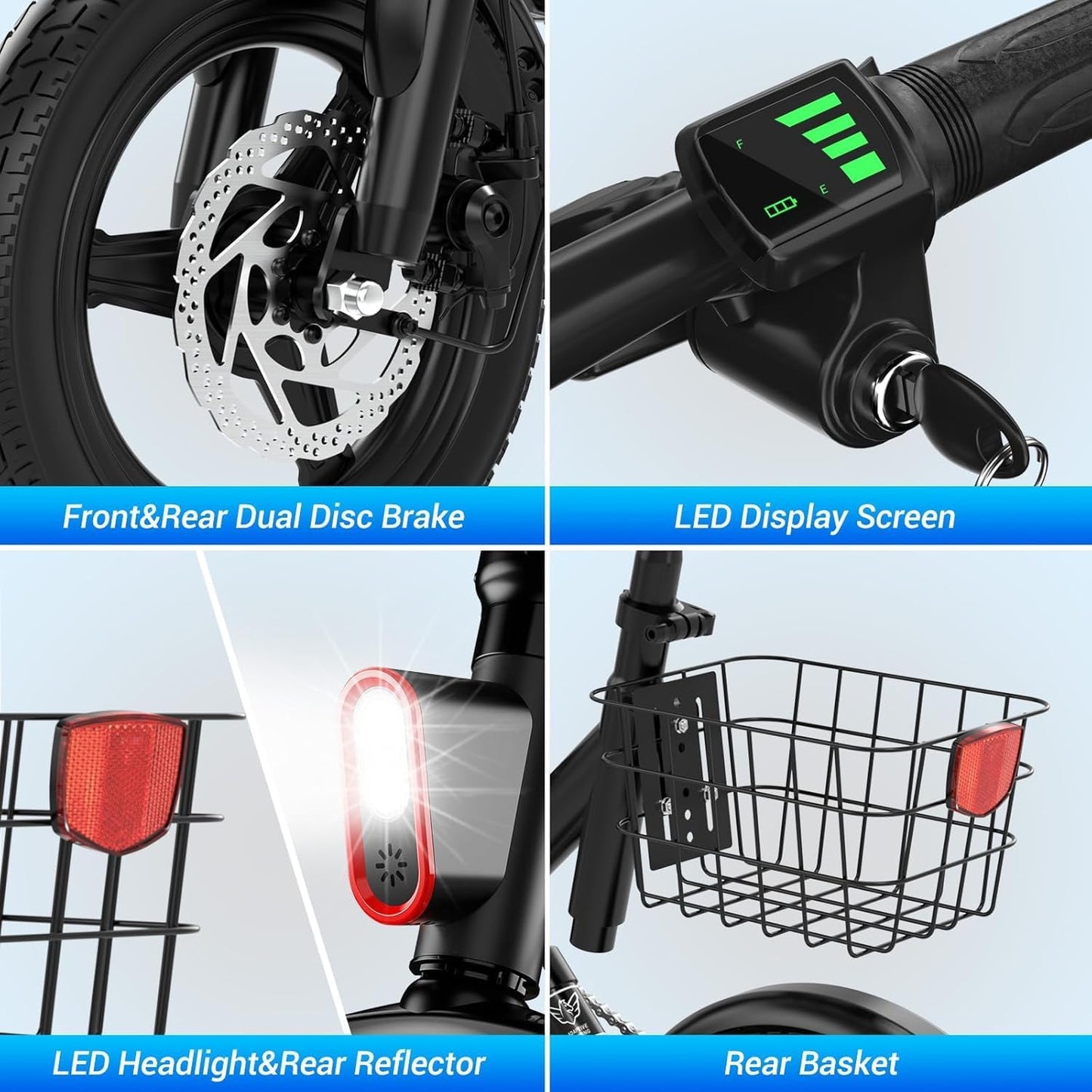 Wind Horse 500 W trottinette électrique - autonomie de 25-35 km, vitesse maximale de 35 km/h, W3