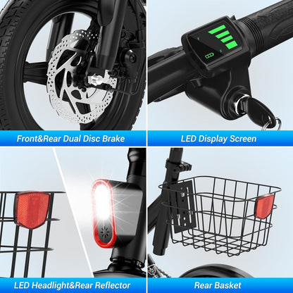 Wind Horse 500 W trottinette électrique - autonomie de 25-35 km, vitesse maximale de 35 km/h, W3