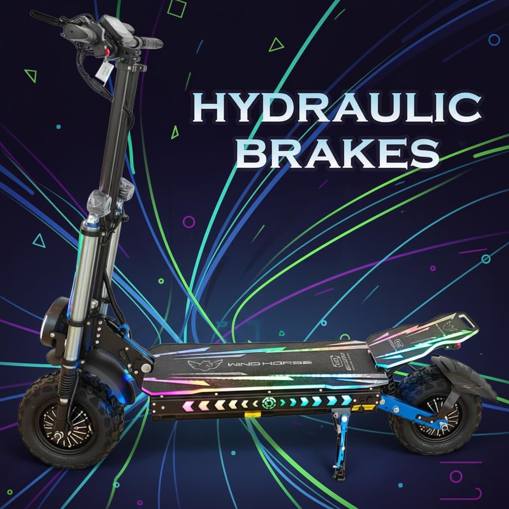 Wind Horse 3000W Dual-Motor Electric Scooter – 120 km Range, 85 km/h Top Speed – H3 Model