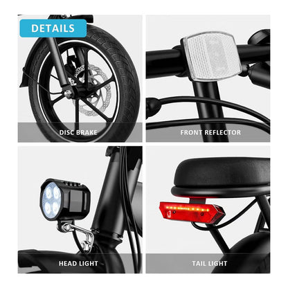Wind Horse W2A Electric Scooter — 350W Motor, Up to 30 km Range, 35 km/h Top Speed