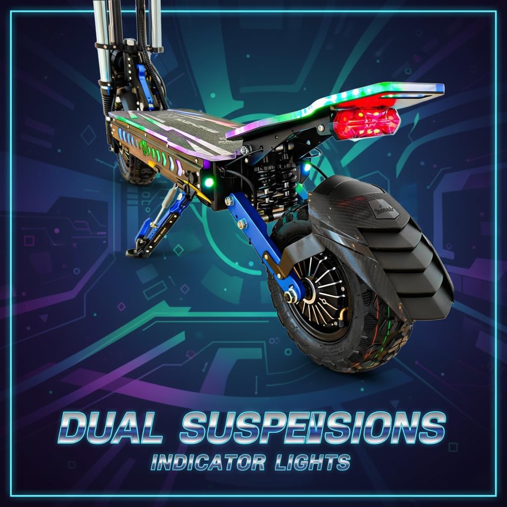 Wind Horse 3000W Dual-Motor Electric Scooter – 120 km Range, 85 km/h Top Speed – H3 Model