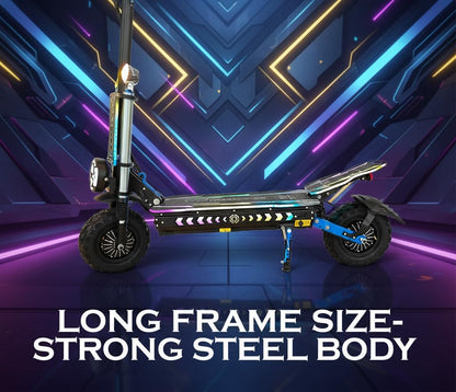 Wind Horse 3000W Dual-Motor Electric Scooter – 120 km Range, 85 km/h Top Speed – H3 Model