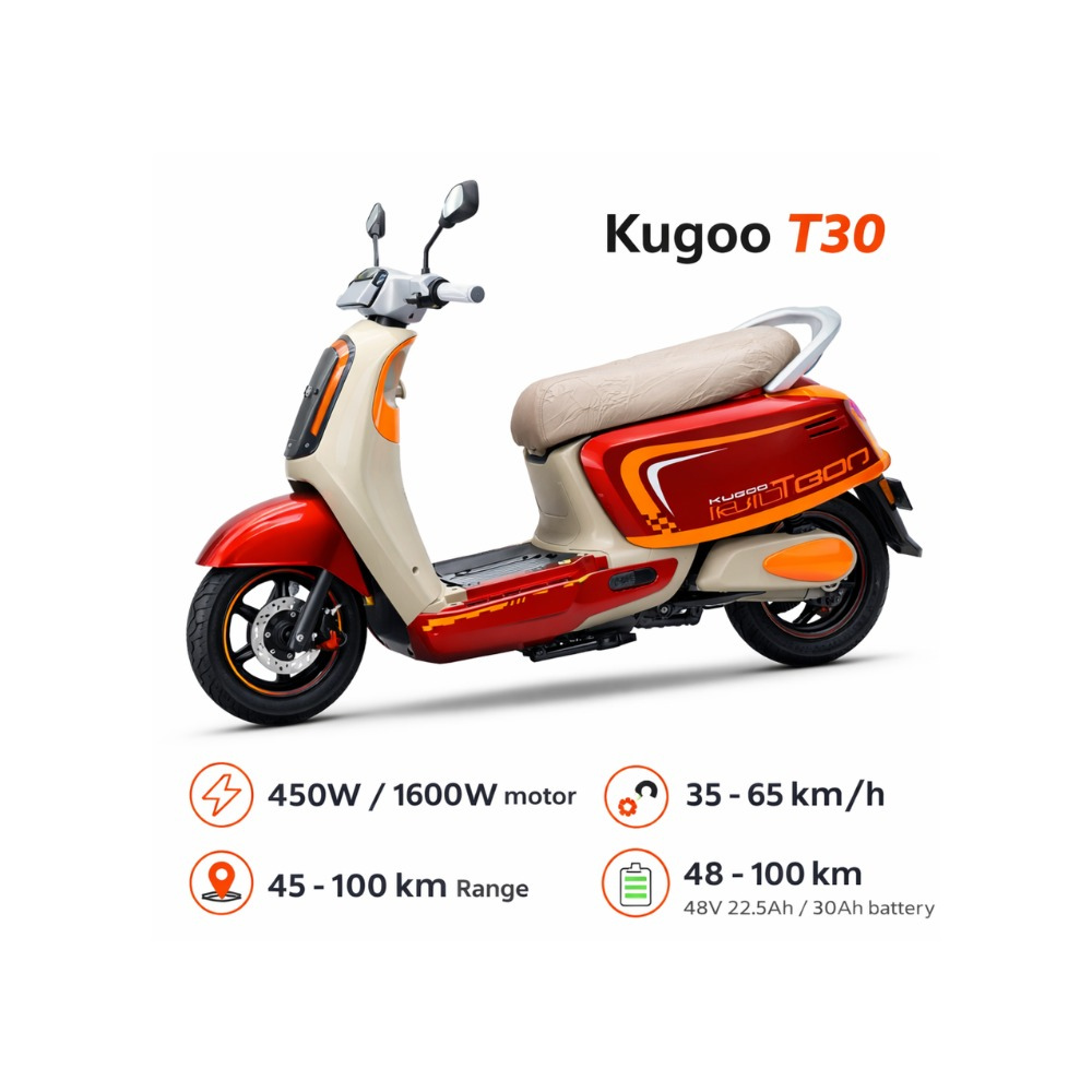 Kugoo T30 Electric Scooter - High-Performance & Foldable for Urban Commuting