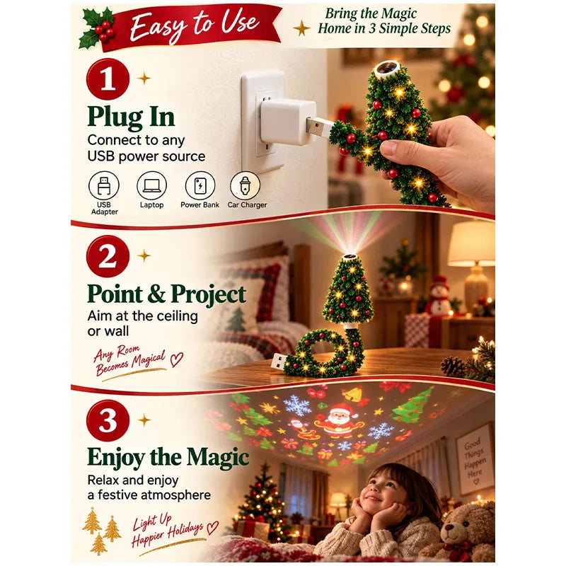 Projecteur de Noël Pinelight™ (A)
